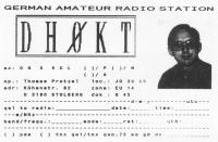 Die erste QSL-Karte der Station DH0KT